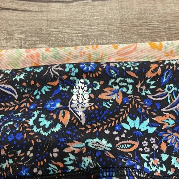 Free People Movement - Lose Your Marbles Leggings - Size Small P - Blue/Peach - Picture 9 of 10